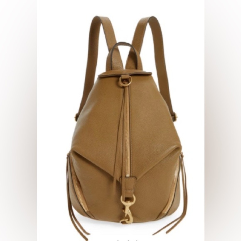 Rebecca Minkoff Julian leather Backpack in Military, brass hardware